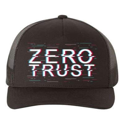 Zero Trust Developer It Cyber Security Hacking Programmer Gift Yupoong Adult 5-Panel Trucker Hat