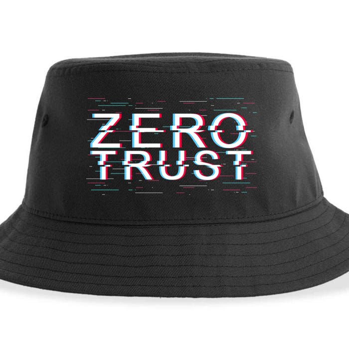 Zero Trust Developer It Cyber Security Hacking Programmer Gift Sustainable Bucket Hat