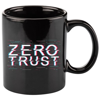 Zero Trust Developer It Cyber Security Hacking Programmer Gift 11oz C Handle Ceramic Mug