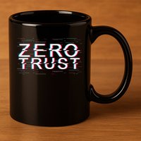 Zero Trust Developer It Cyber Security Hacking Programmer Gift 11oz C Handle Ceramic Mug