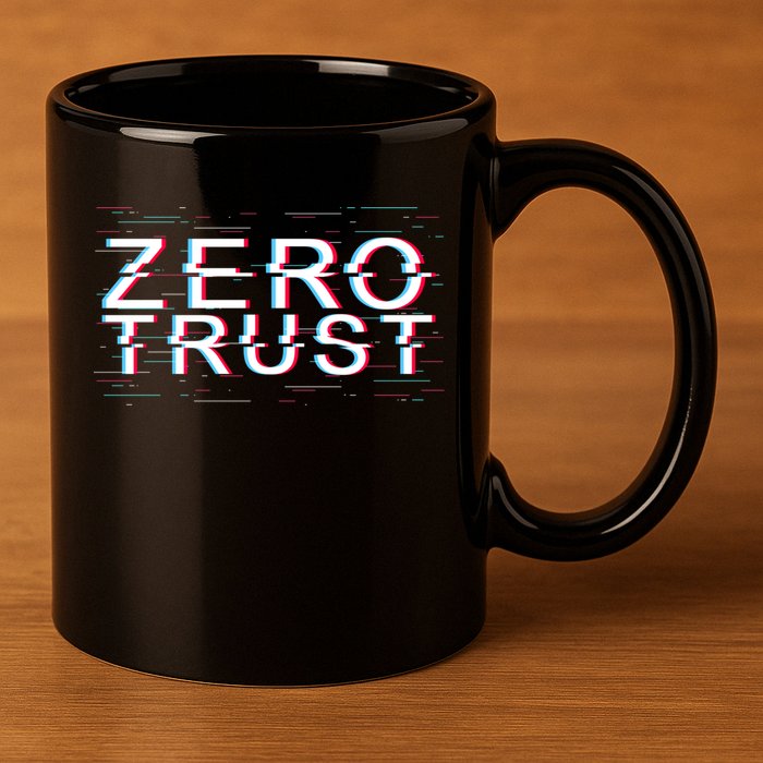 Zero Trust Developer It Cyber Security Hacking Programmer Gift 11oz C Handle Ceramic Mug