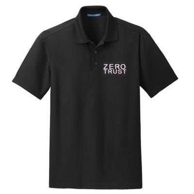 Zero Trust Developer It Cyber Security Hacking Programmer Gift Dry Zone Grid Polo