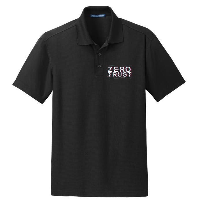 Zero Trust Developer It Cyber Security Hacking Programmer Gift Dry Zone Grid Polo