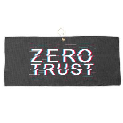 Zero Trust Developer It Cyber Security Hacking Programmer Gift Large Microfiber Waffle Golf Towel