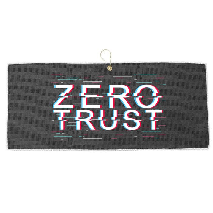 Zero Trust Developer It Cyber Security Hacking Programmer Gift Large Microfiber Waffle Golf Towel