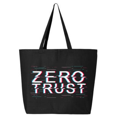 Zero Trust Developer It Cyber Security Hacking Programmer Gift 25L Jumbo Tote