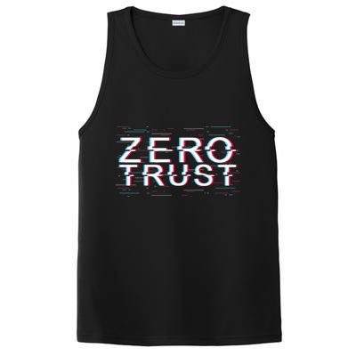 Zero Trust Developer It Cyber Security Hacking Programmer Gift PosiCharge Competitor Tank