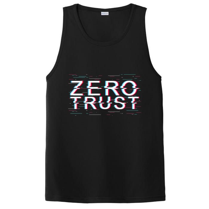Zero Trust Developer It Cyber Security Hacking Programmer Gift PosiCharge Competitor Tank