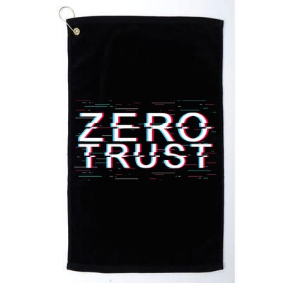 Zero Trust Developer It Cyber Security Hacking Programmer Gift Golf Towel