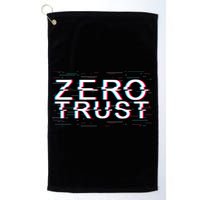 Zero Trust Developer It Cyber Security Hacking Programmer Gift Golf Towel