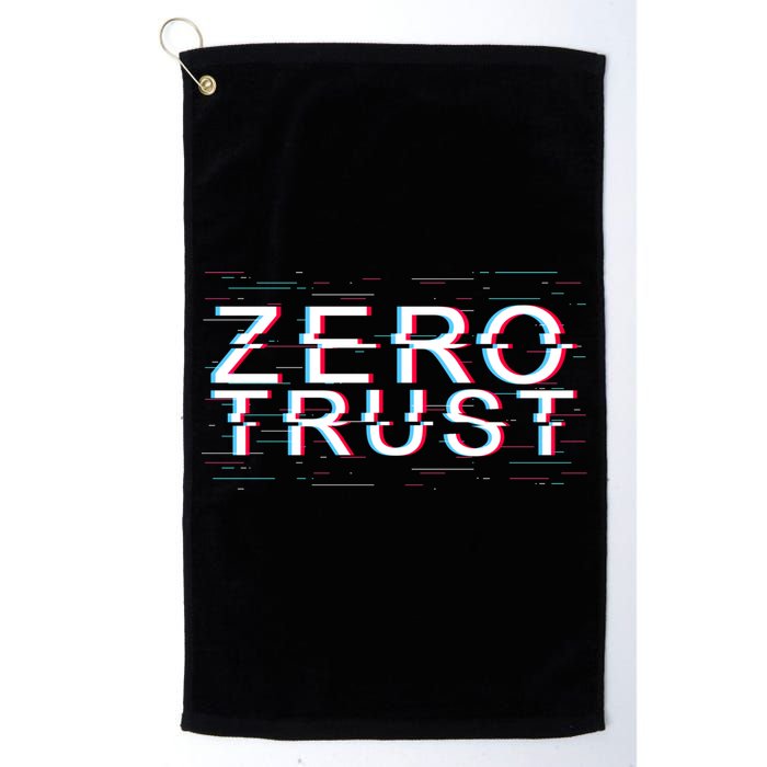 Zero Trust Developer It Cyber Security Hacking Programmer Gift Golf Towel