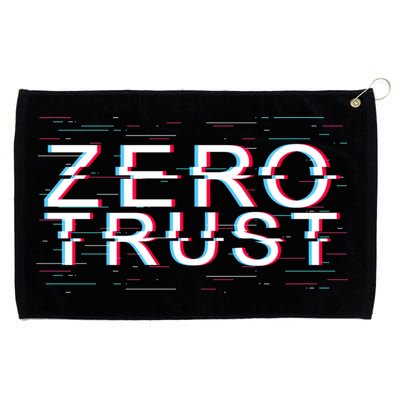 Zero Trust Developer It Cyber Security Hacking Programmer Gift Grommeted Golf Towel