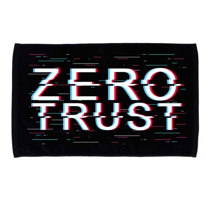 Zero Trust Developer It Cyber Security Hacking Programmer Gift Microfiber Hand Towel