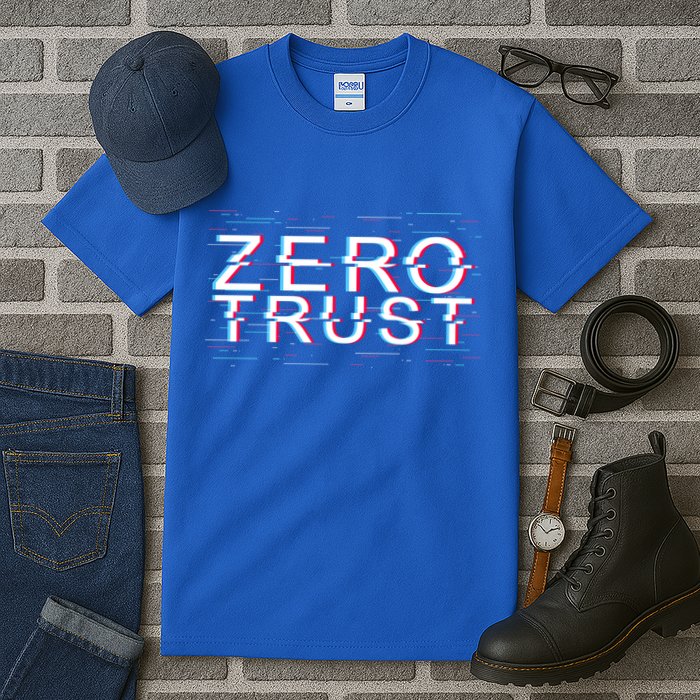 Zero Trust Developer It Cyber Security Hacking Programmer Gift Tall T-Shirt