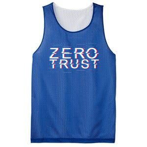 Zero Trust Developer It Cyber Security Hacking Programmer Gift Mesh Reversible Basketball Jersey Tank