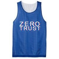 Zero Trust Developer It Cyber Security Hacking Programmer Gift Mesh Reversible Basketball Jersey Tank