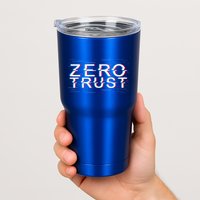 Zero Trust Developer It Cyber Security Hacking Programmer Gift Tumbler