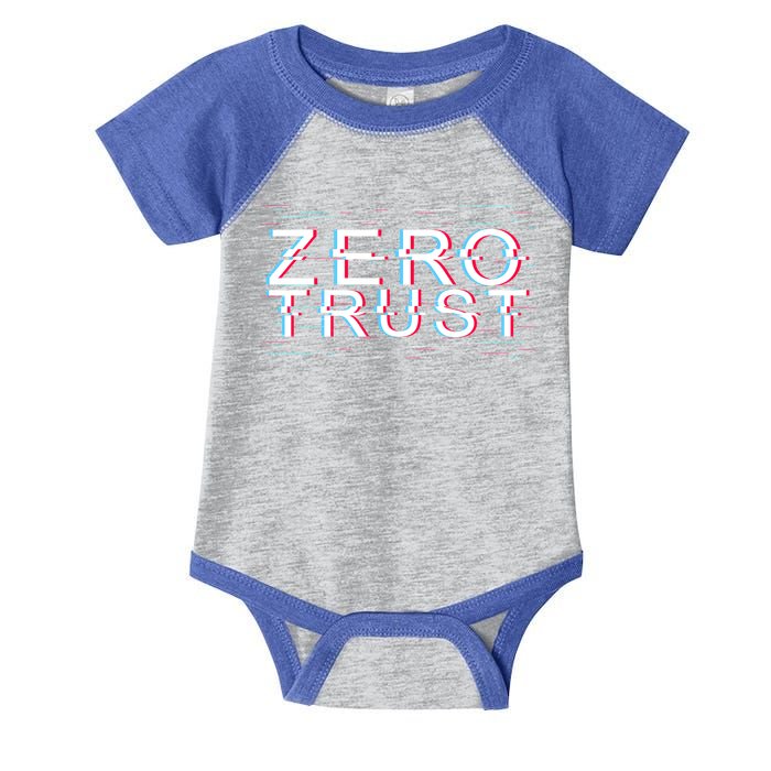Zero Trust Developer It Cyber Security Hacking Programmer Gift Infant Baby Jersey Bodysuit