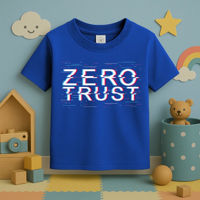 Zero Trust Developer It Cyber Security Hacking Programmer Gift Toddler T-Shirt