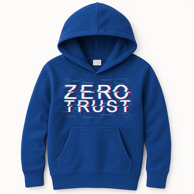 Zero Trust Developer It Cyber Security Hacking Programmer Gift Kids Hoodie