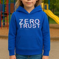 Zero Trust Developer It Cyber Security Hacking Programmer Gift Kids Hoodie