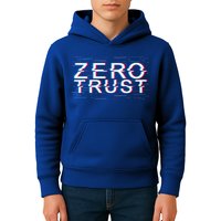 Zero Trust Developer It Cyber Security Hacking Programmer Gift Kids Hoodie