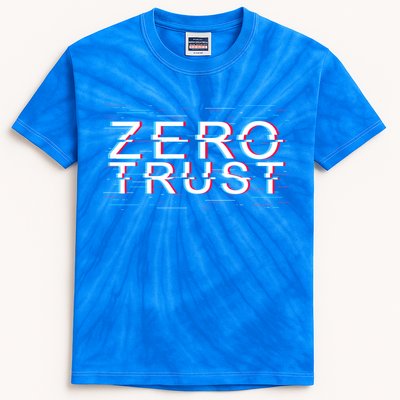 Zero Trust Developer It Cyber Security Hacking Programmer Gift Kids Tie-Dye T-Shirt