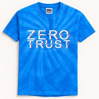 Zero Trust Developer It Cyber Security Hacking Programmer Gift Kids Tie-Dye T-Shirt