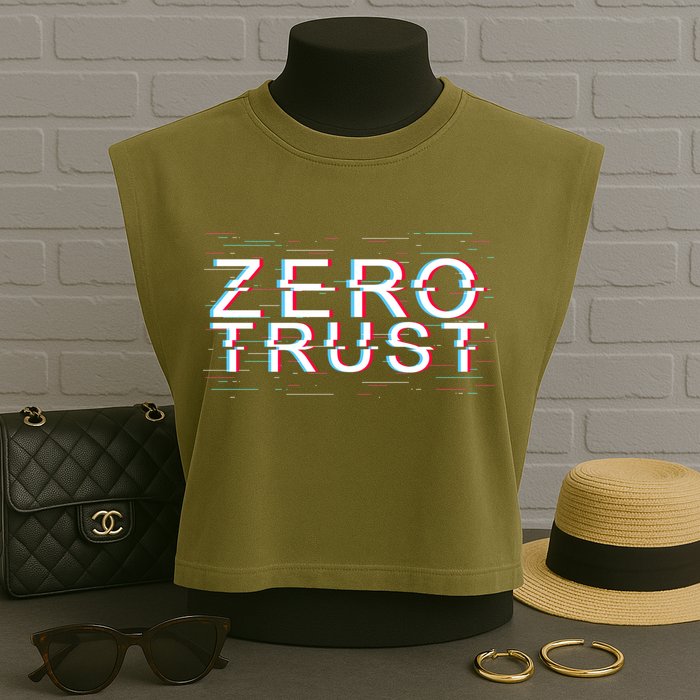 Zero Trust Developer It Cyber Security Hacking Programmer Gift Garment-Dyed Women's Muscle Tee