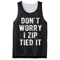 Zip Tie DonT Worry I Zip Tied It Funny Car Guy Mesh Reversible Basketball Jersey Tank