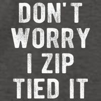 Zip Tie DonT Worry I Zip Tied It Funny Car Guy Vector Backpack