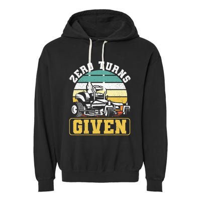 Zero Turns Given Zero Turn Lawn Mower And Mowing Garment-Dyed Fleece Hoodie