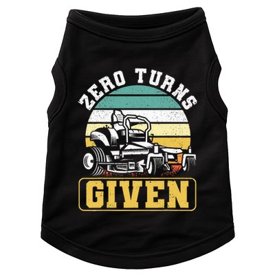 Zero Turns Given Zero Turn Lawn Mower And Mowing Doggie Tank