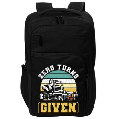 Zero Turns Given Zero Turn Lawn Mower And Mowing Impact Tech Backpack