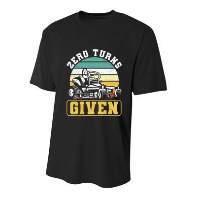Zero Turns Given Zero Turn Lawn Mower And Mowing Youth Performance Sprint T-Shirt