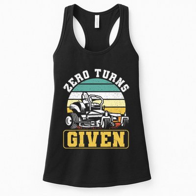 Zero Turns Given Zero Turn Lawn Mower And Mowing Womens Tank Top