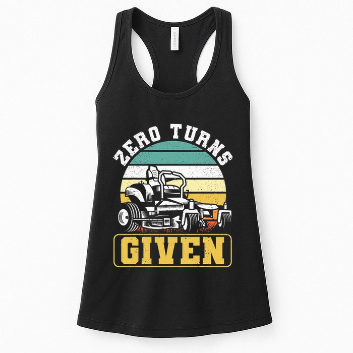 Zero Turns Given Zero Turn Lawn Mower And Mowing Womens Tank Top