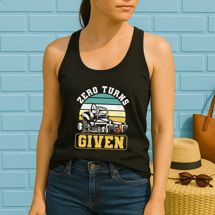 Zero Turns Given Zero Turn Lawn Mower And Mowing Womens Tank Top