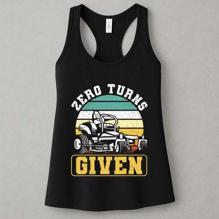 Zero Turns Given Zero Turn Lawn Mower And Mowing Womens Tank Top