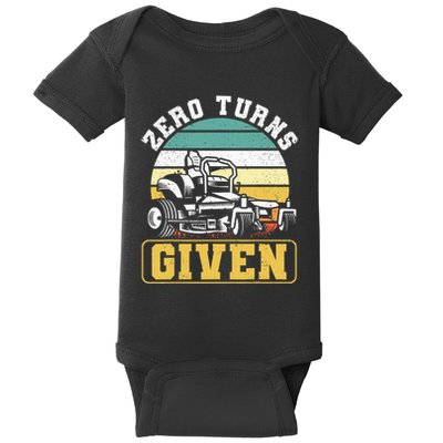 Zero Turns Given Zero Turn Lawn Mower And Mowing Baby Bodysuit