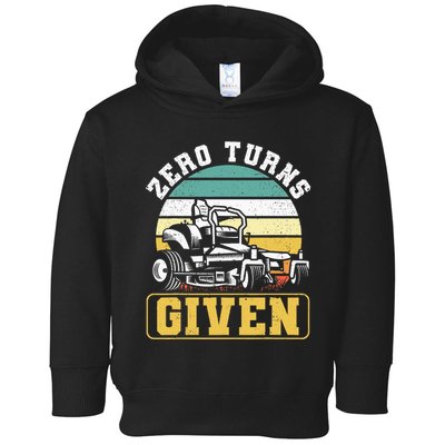 Zero Turns Given Zero Turn Lawn Mower And Mowing Toddler Hoodie