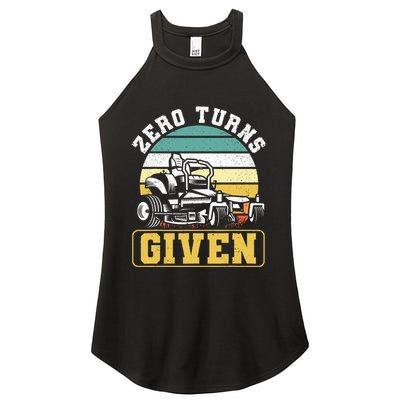 Zero Turns Given Zero Turn Lawn Mower And Mowing Women's Perfect Tri Rocker Tank