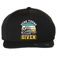 Zero Turns Given Zero Turn Lawn Mower And Mowing Wool Snapback Cap
