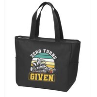 Zero Turns Given Zero Turn Lawn Mower And Mowing Zip Tote Bag