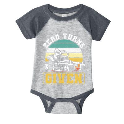 Zero Turns Given Zero Turn Lawn Mower And Mowing Infant Baby Jersey Bodysuit