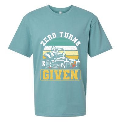 Zero Turns Given Zero Turn Lawn Mower And Mowing Sueded Cloud Jersey T-Shirt