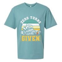 Zero Turns Given Zero Turn Lawn Mower And Mowing Sueded Cloud Jersey T-Shirt