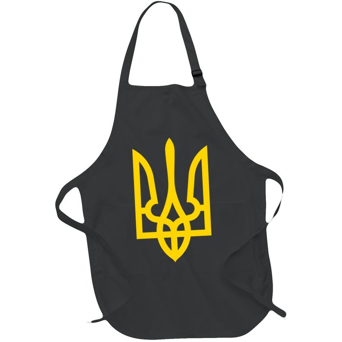 Zelensky Tryzub Green Long Sleeve Military Ukraine Zelenskyy Apron