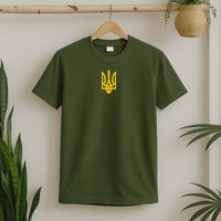 Zelensky Tryzub Green Long Sleeve Military Ukraine Zelenskyy T-Shirt