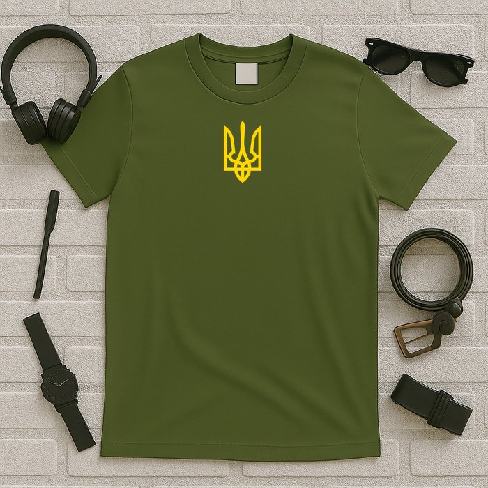 Zelensky Tryzub Green Long Sleeve Military Ukraine Zelenskyy T-Shirt